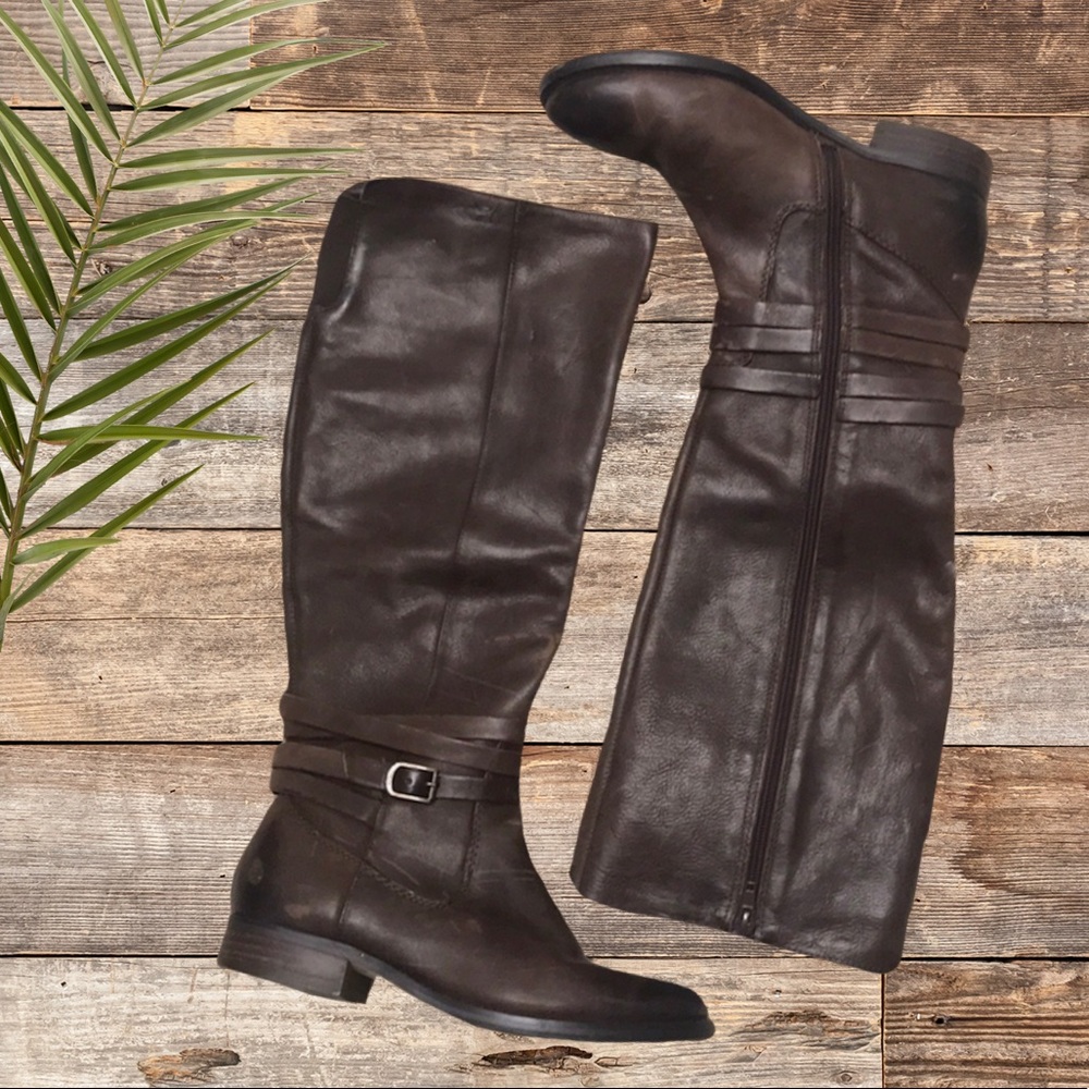Arturo Chiang knee high riding boots leather Sz 6